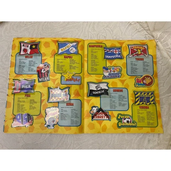 Supercalcio Campionato 1985-86 Panini Soccer Football Sticker Album Complete